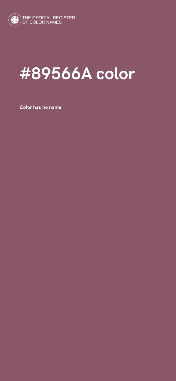 #89566A color image