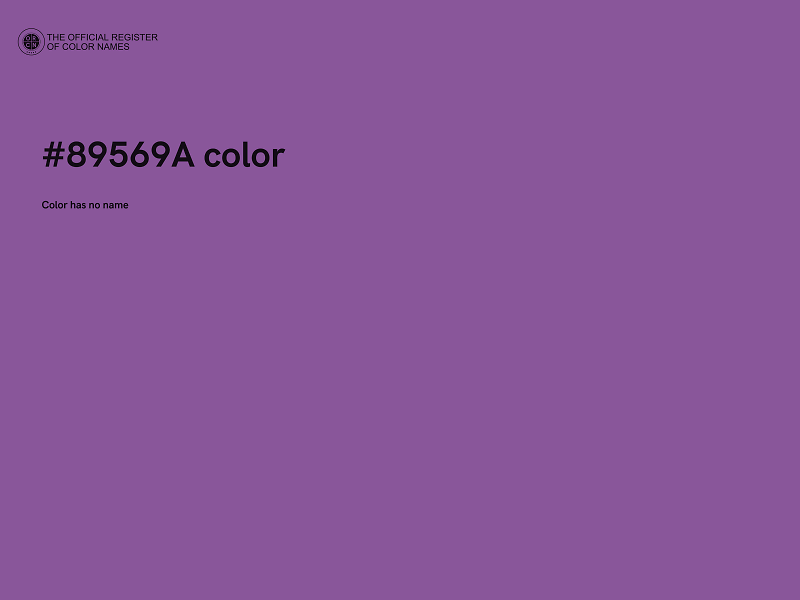 #89569A color image