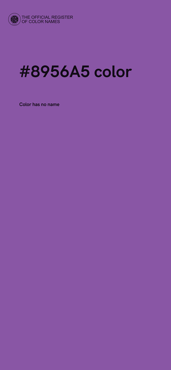 #8956A5 color image