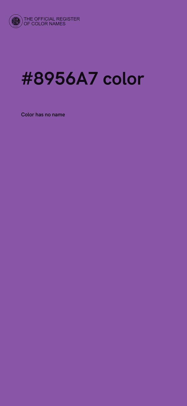 #8956A7 color image