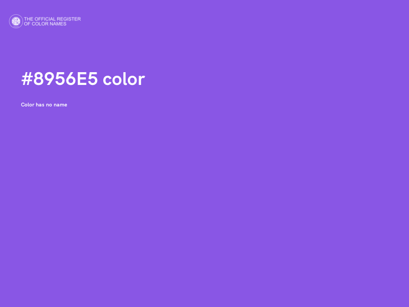 #8956E5 color image