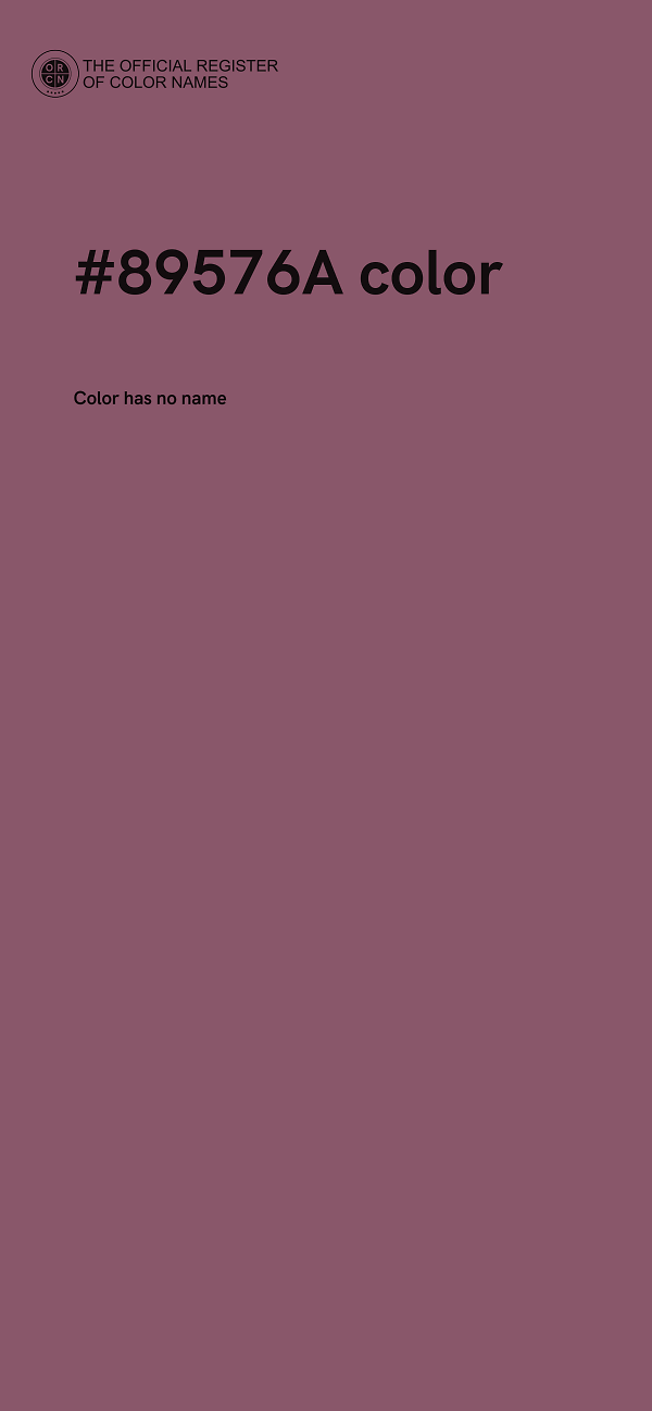 #89576A color image