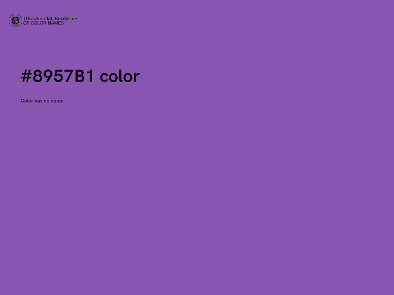 #8957B1 color image