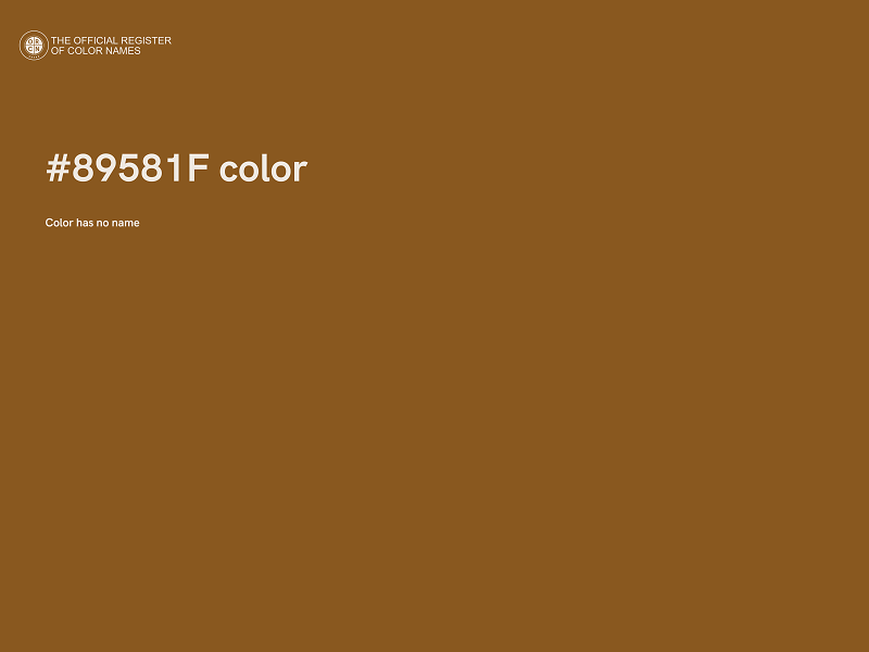 #89581F color image