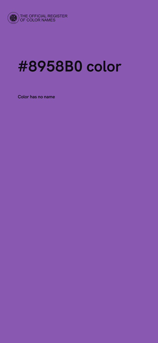 #8958B0 color image
