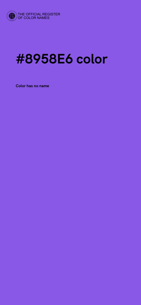 #8958E6 color image