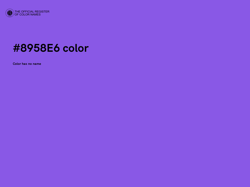 #8958E6 color image