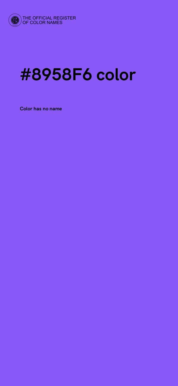 #8958F6 color image