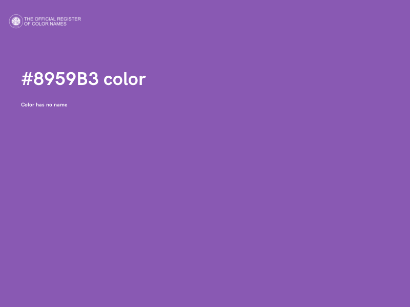 #8959B3 color image