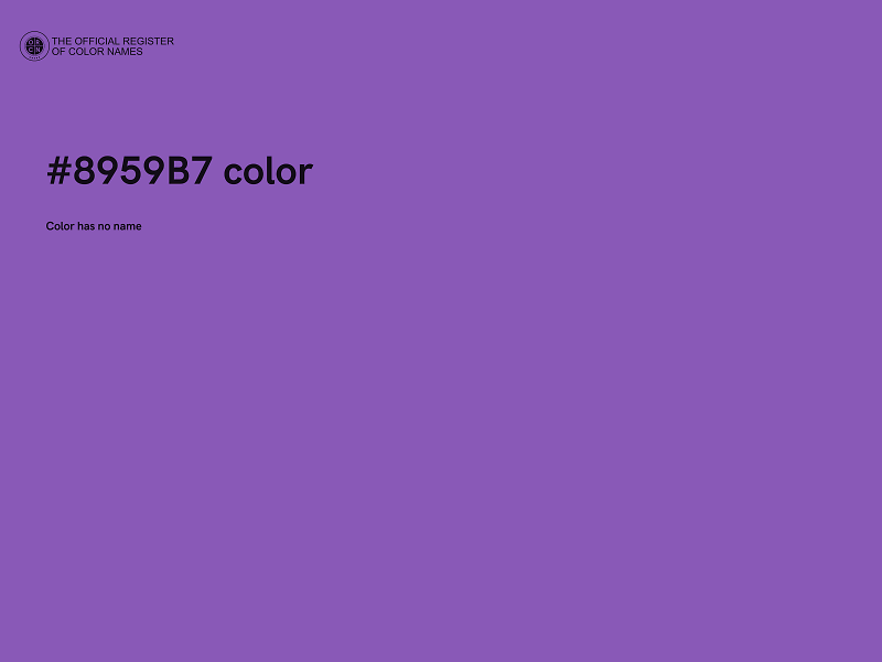 #8959B7 color image