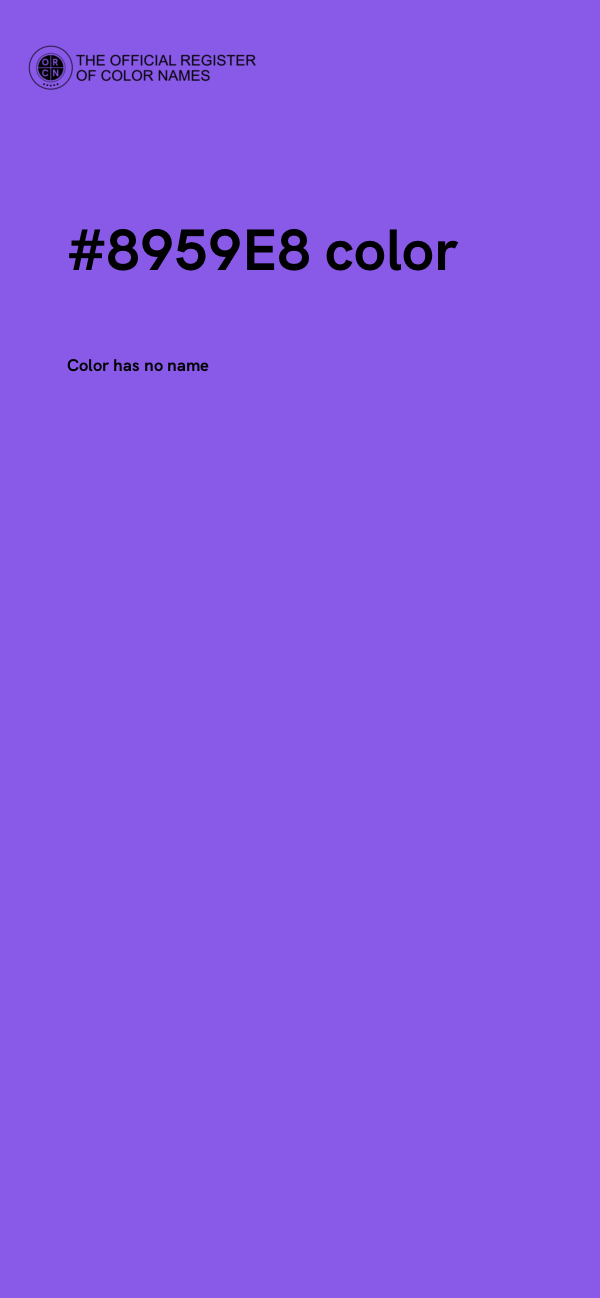 #8959E8 color image