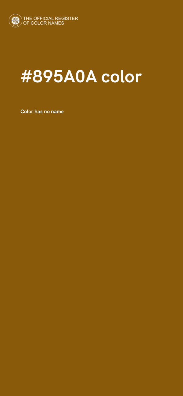 #895A0A color image