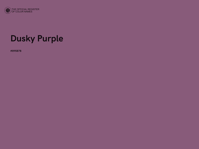 #895B7B - Dusky Purple color image