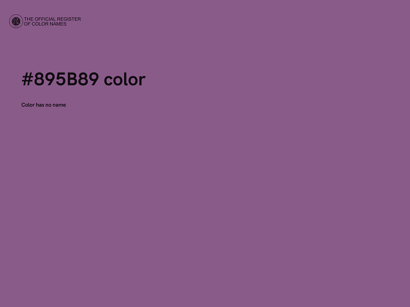 #895B89 color image