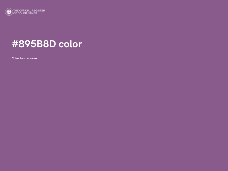 #895B8D color image