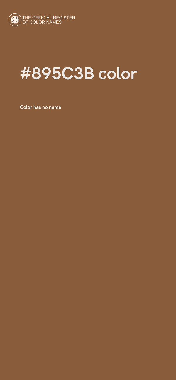 #895C3B color image