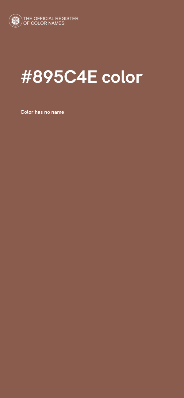 #895C4E color image