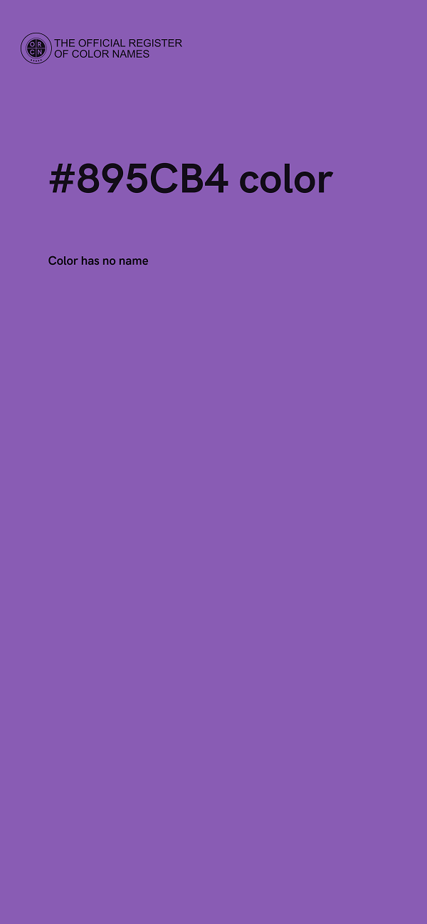 #895CB4 color image