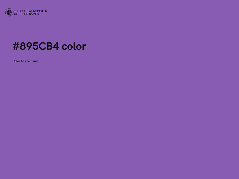 #895CB4 color image