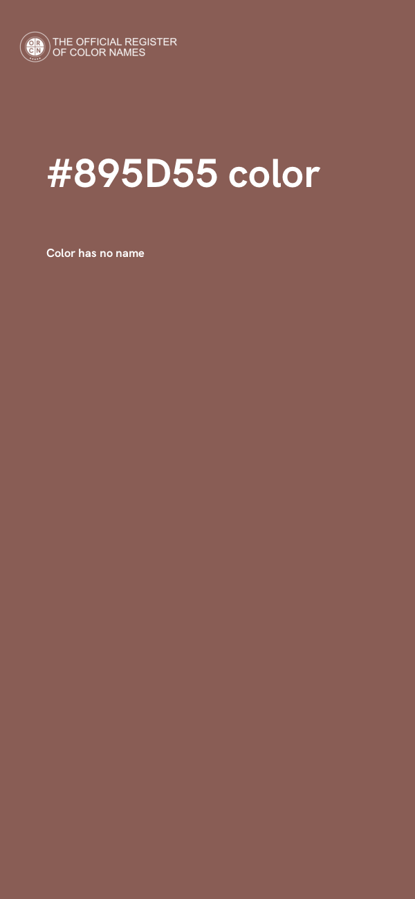 #895D55 color image