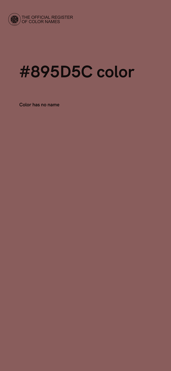 #895D5C color image