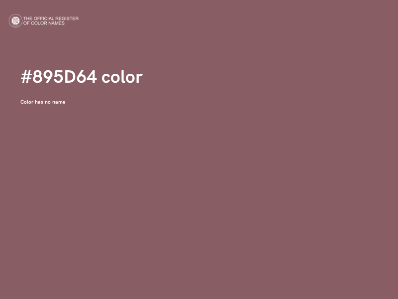#895D64 color image