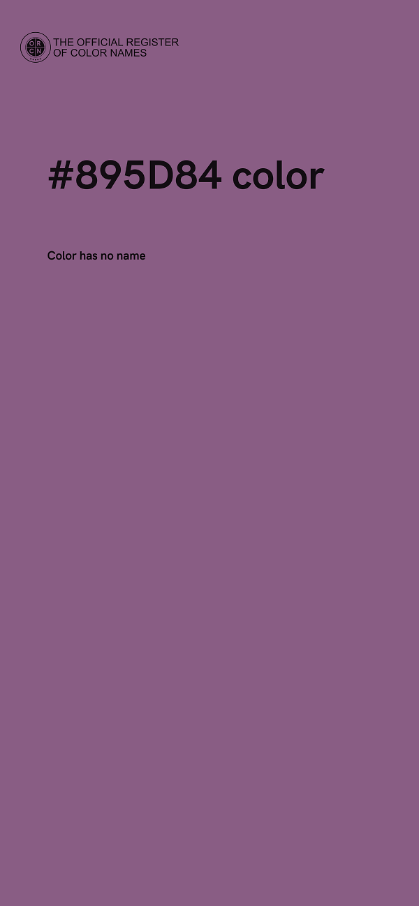 #895D84 color image