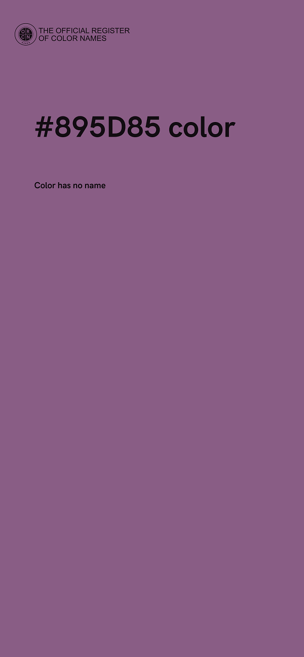 #895D85 color image
