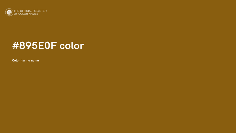 #895E0F color image