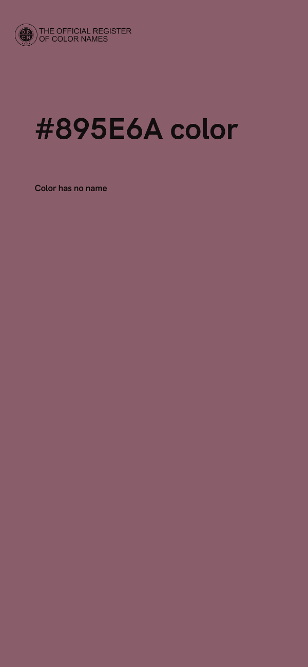 #895E6A color image