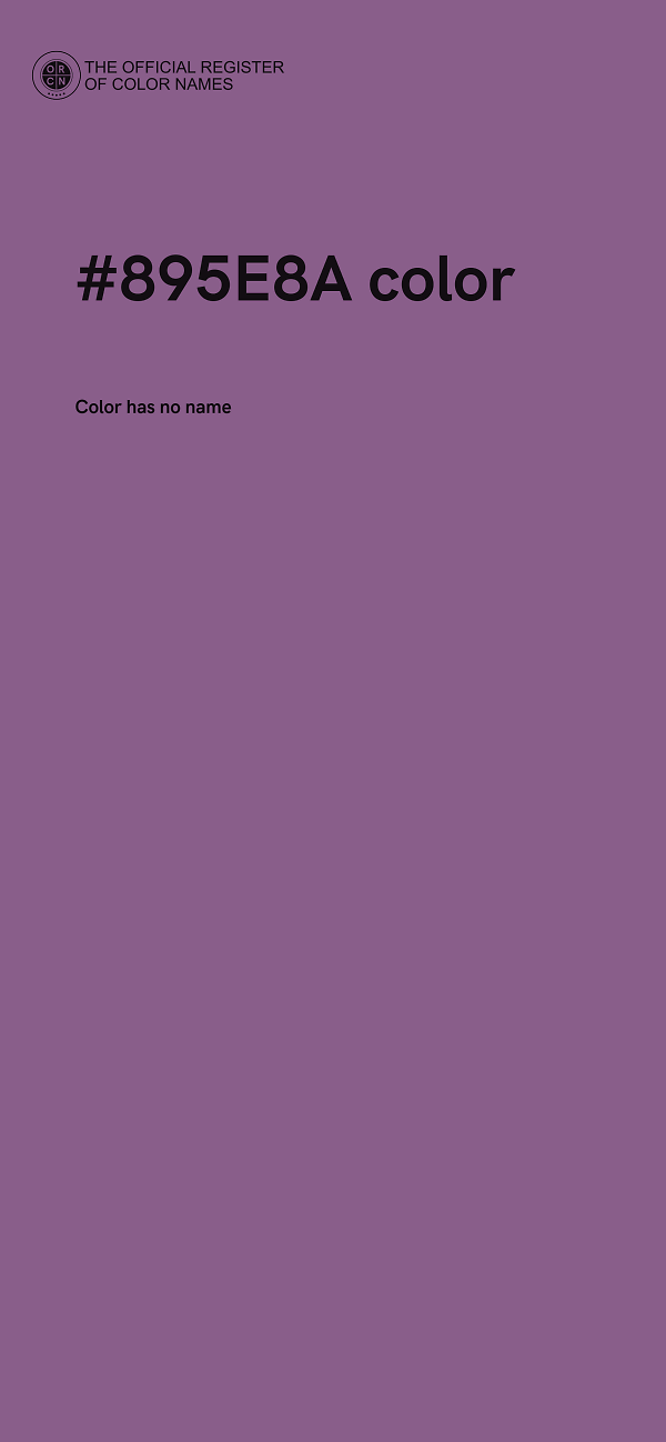 #895E8A color image