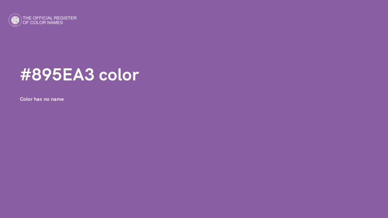 #895EA3 color image