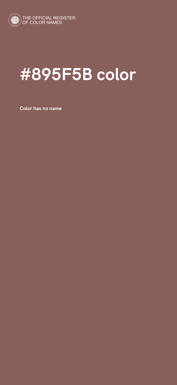 #895F5B color image