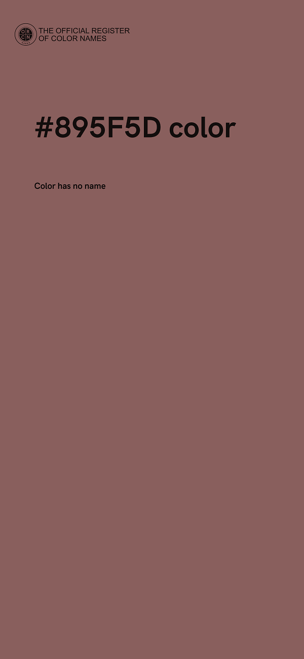 #895F5D color image