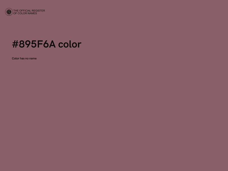 #895F6A color image