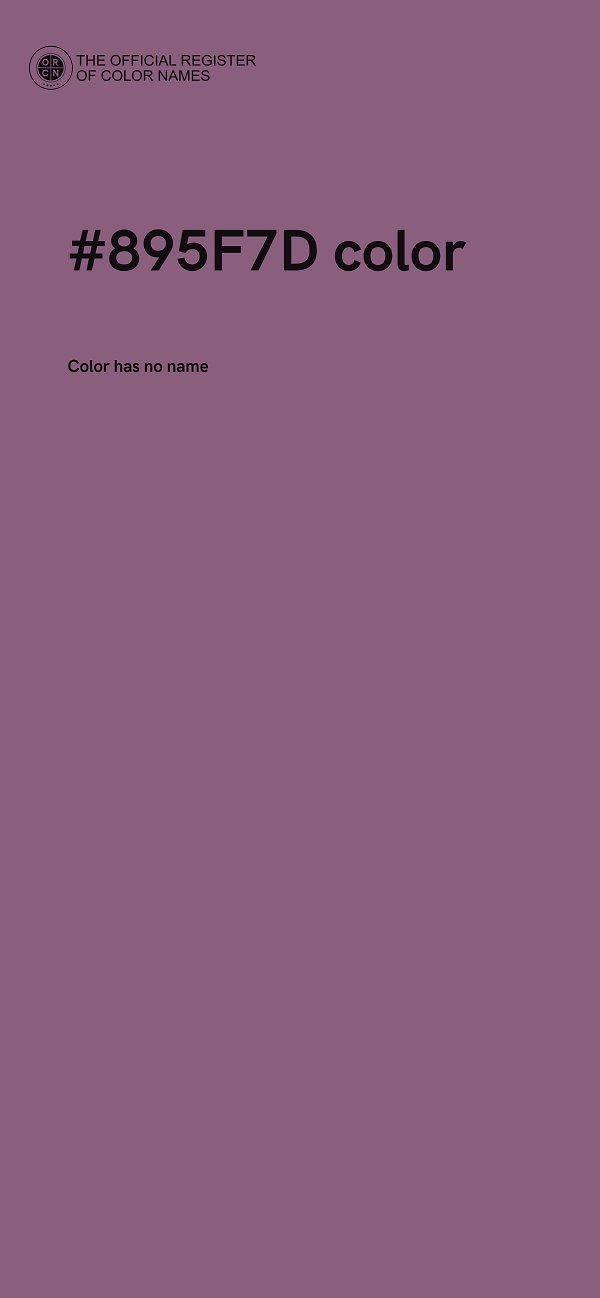 #895F7D color image
