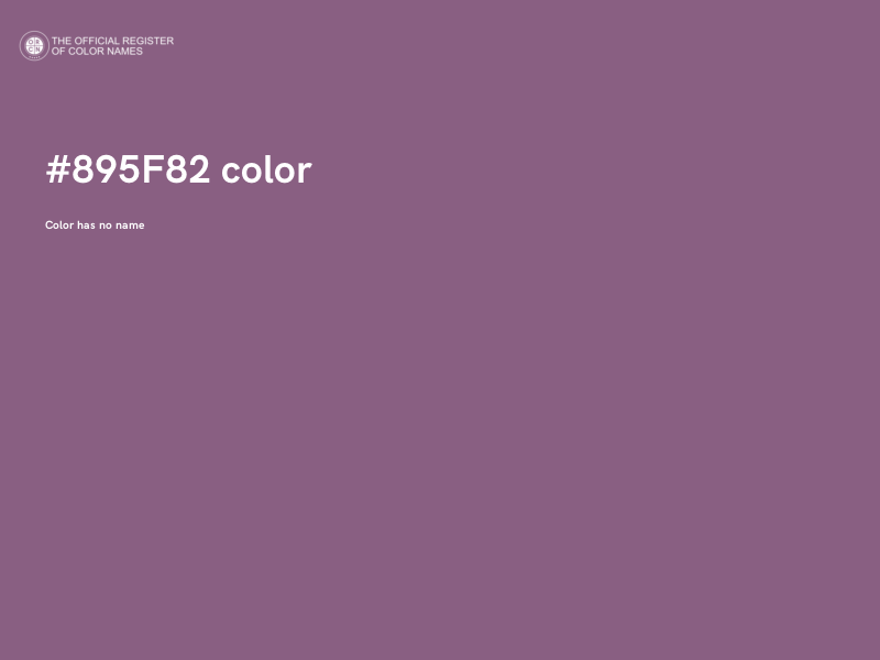 #895F82 color image