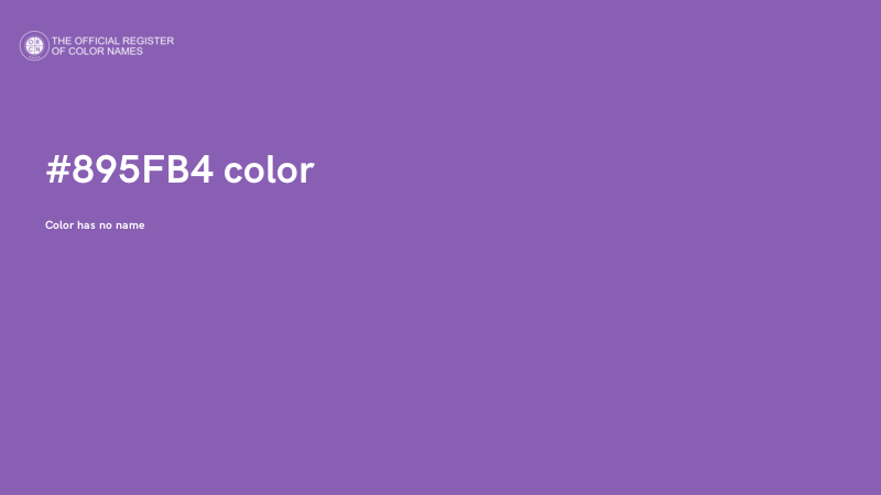 #895FB4 color image