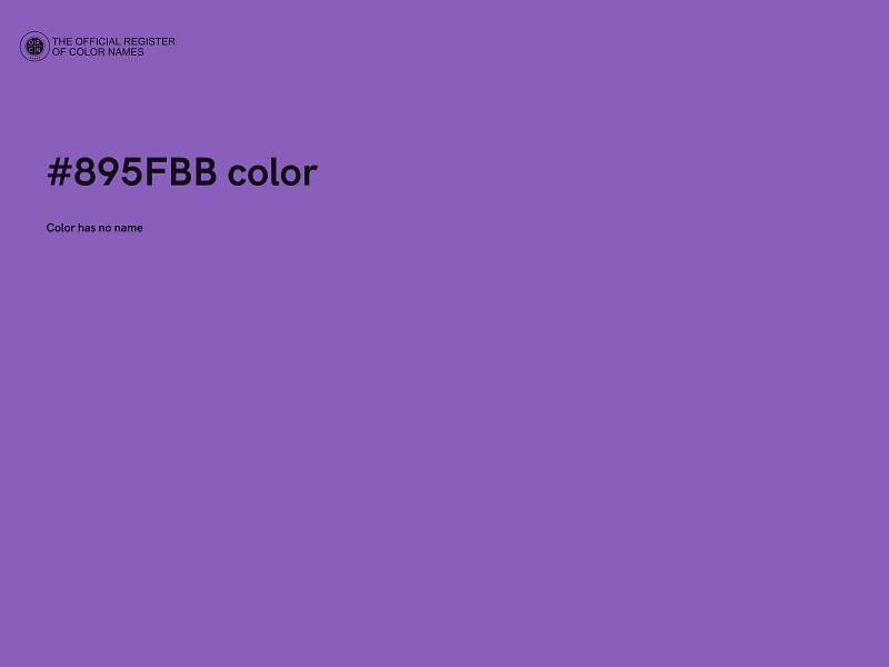 #895FBB color image