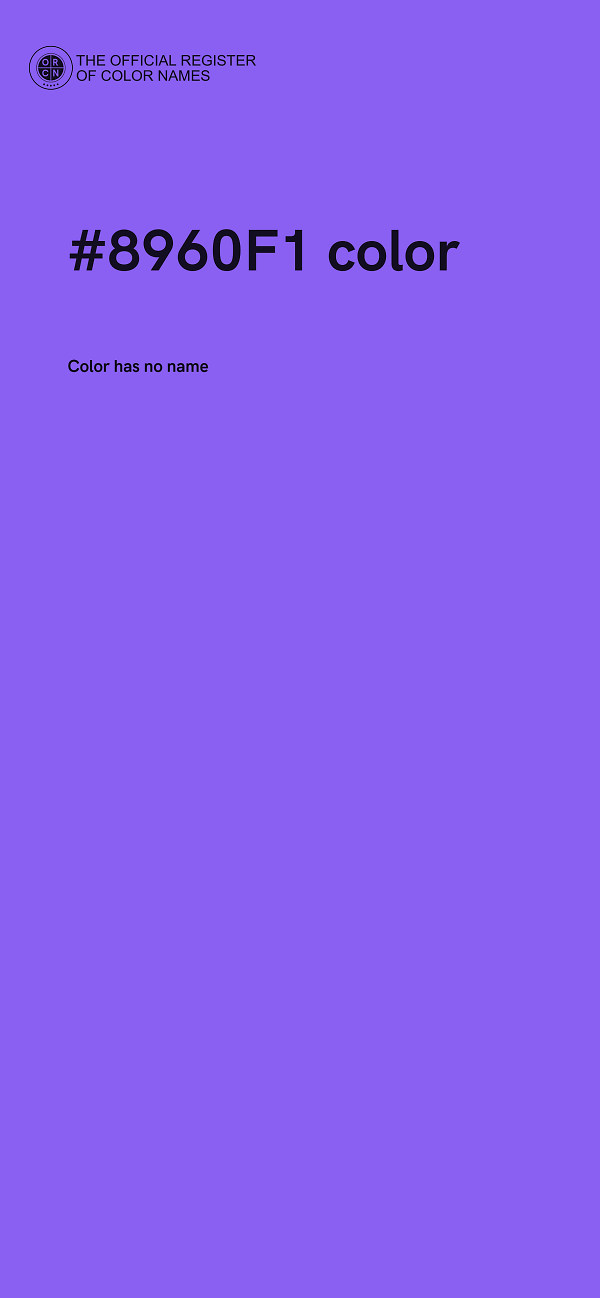 #8960F1 color image
