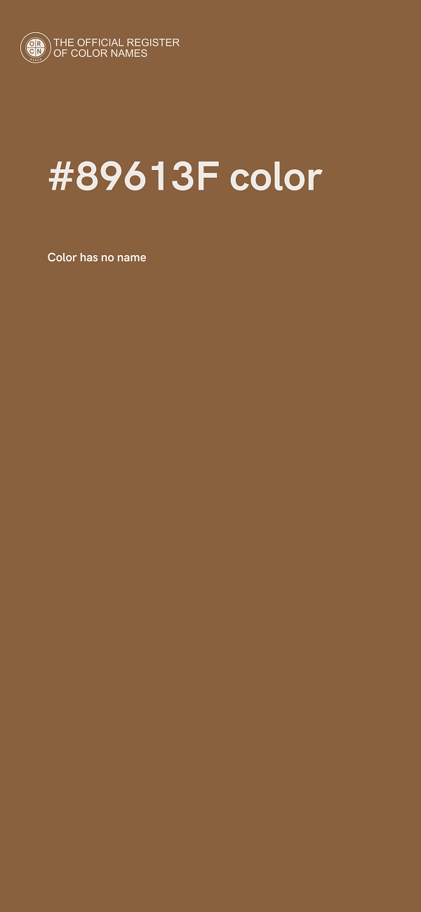 #89613F color image