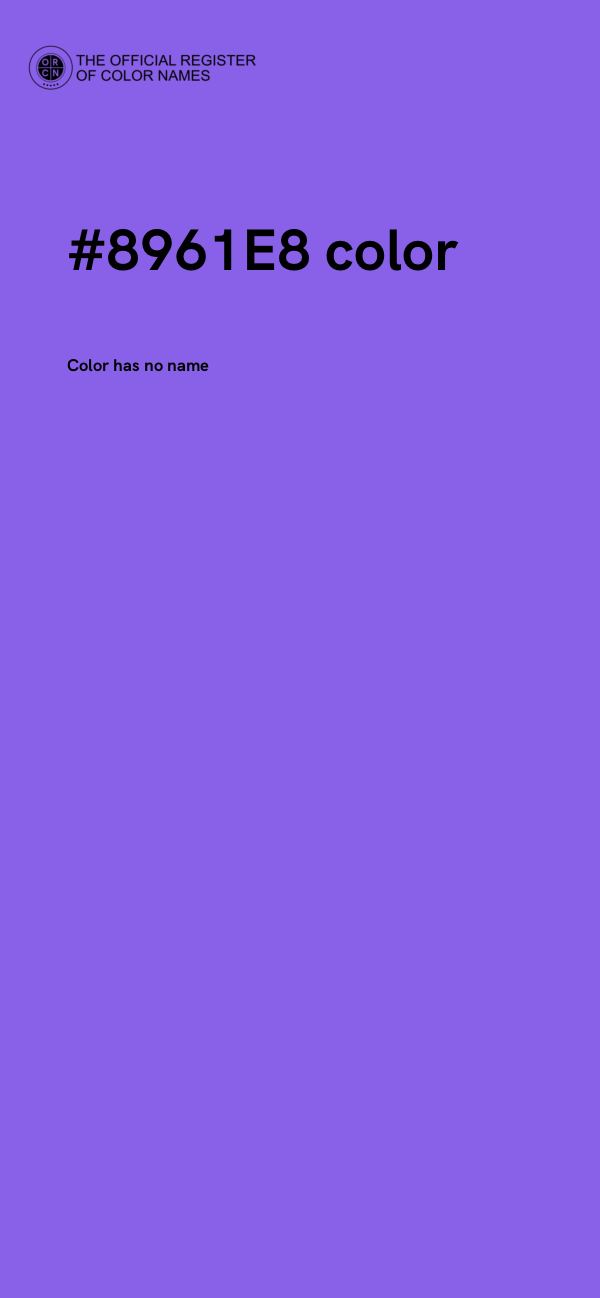 #8961E8 color image