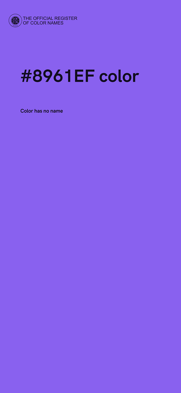 #8961EF color image