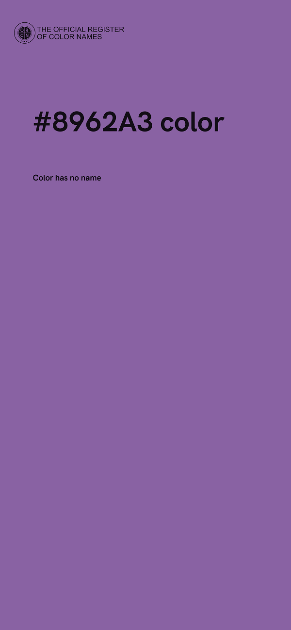 #8962A3 color image
