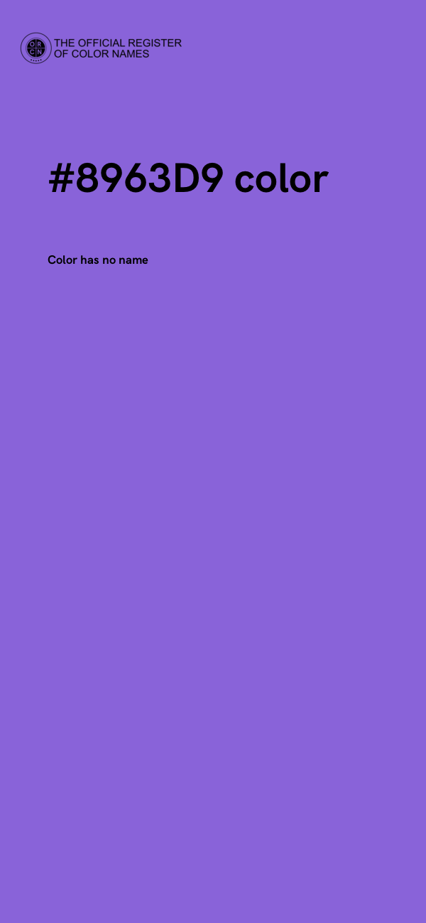 #8963D9 color image