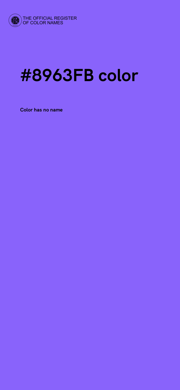 #8963FB color image