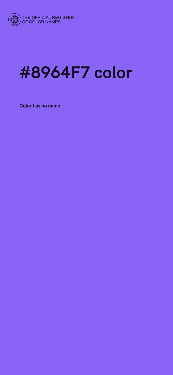 #8964F7 color image