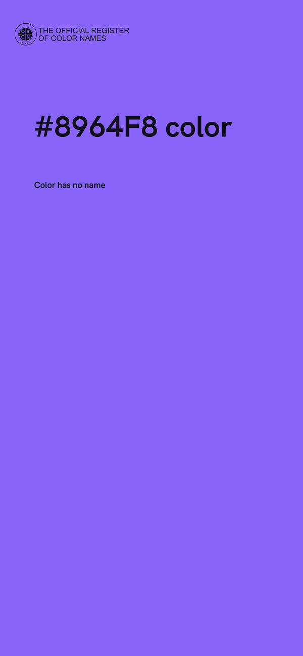 #8964F8 color image