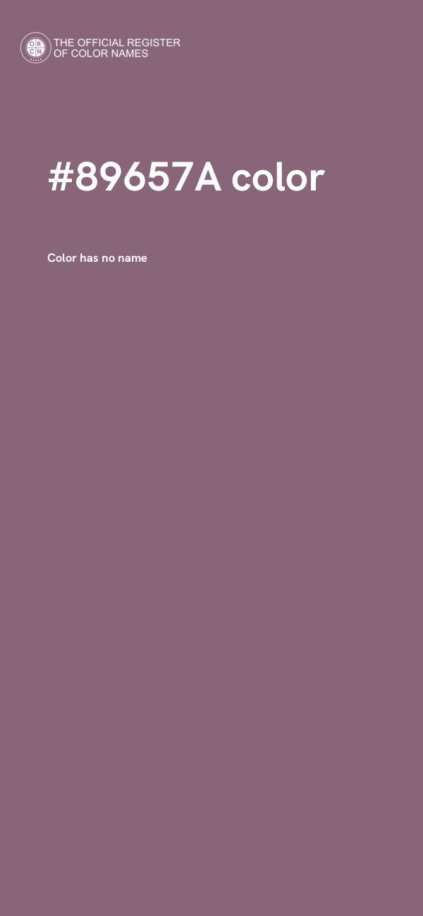 #89657A color image