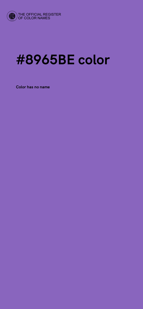#8965BE color image
